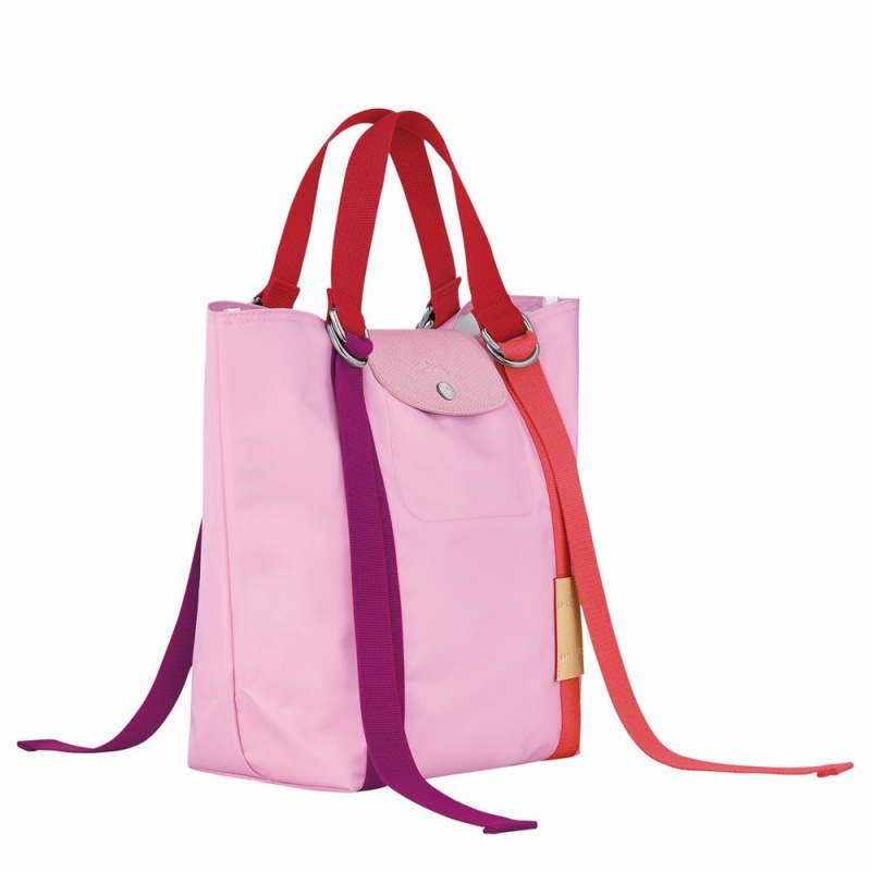 Pink Longchamp Le Pliage Re-Play XS Women's Handbags